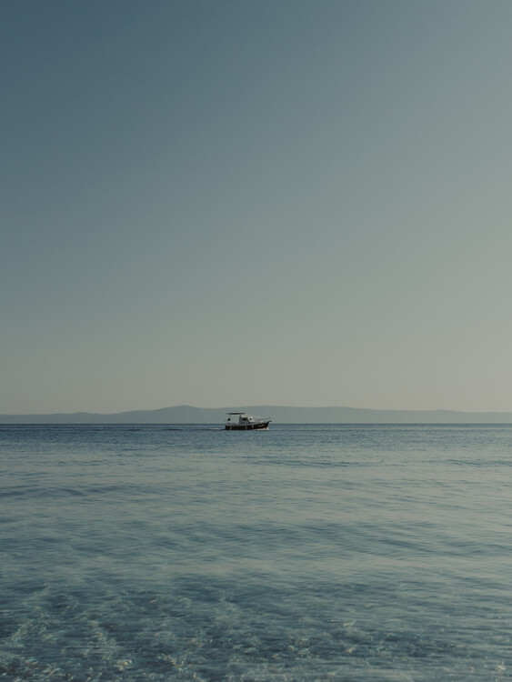 Poster Minimalism, seaview, blue