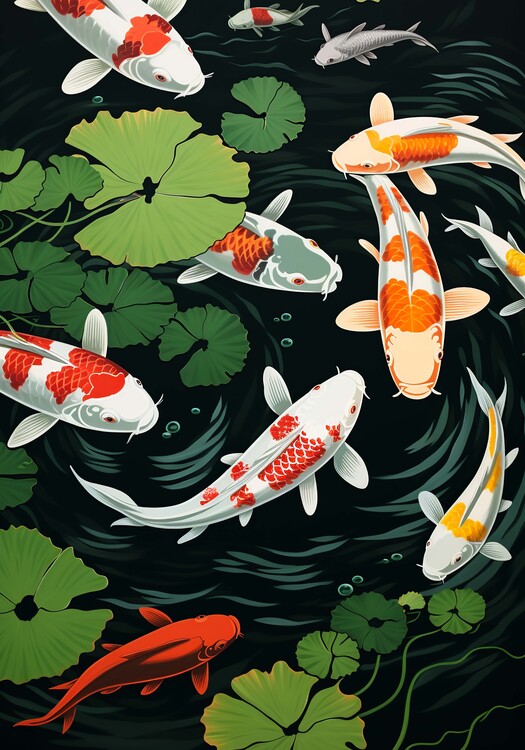 Poster Koi fishes