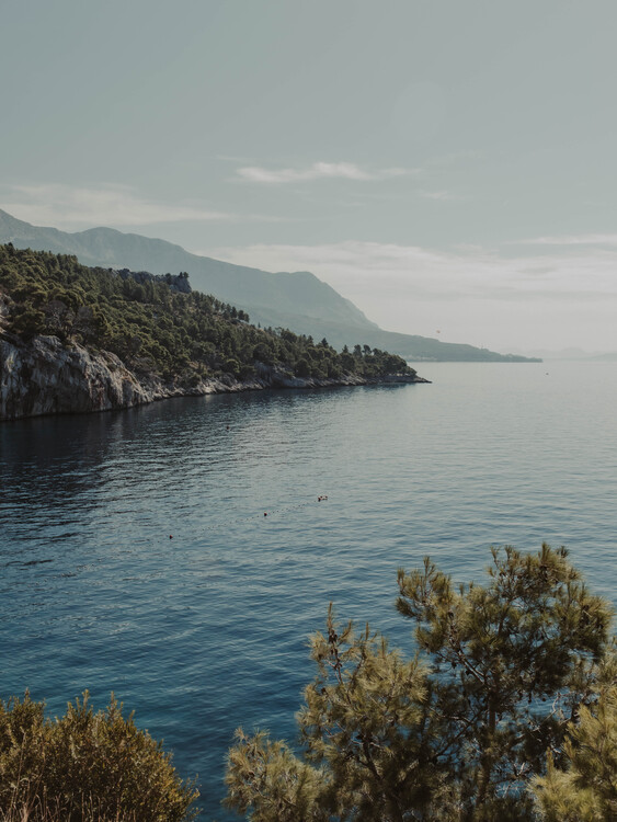Poster landscape, sky, sea, blue
