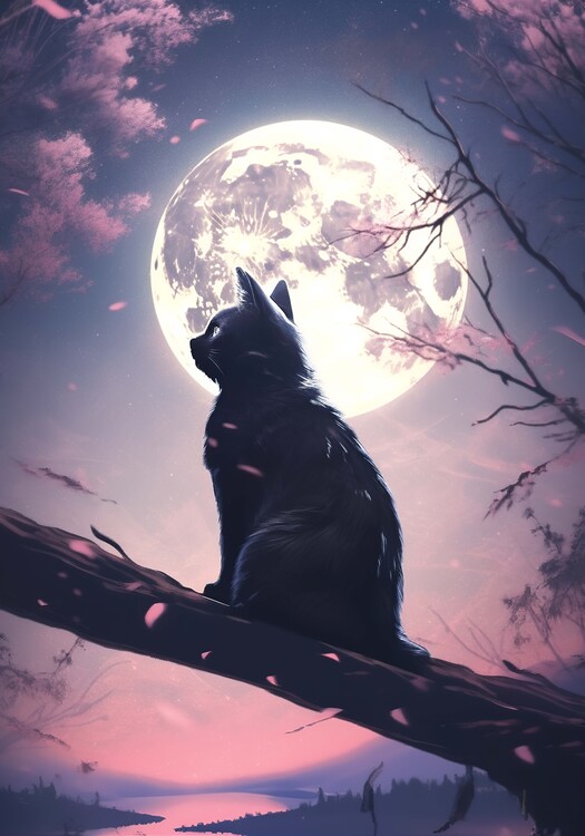 Poster Kitty Moon