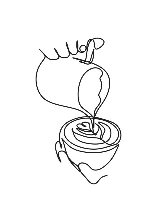 Poster Espresso side