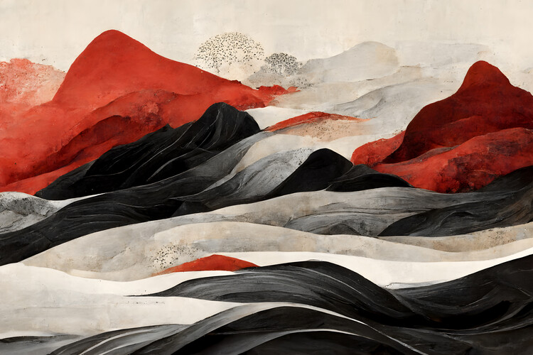 Poster Red Mountains