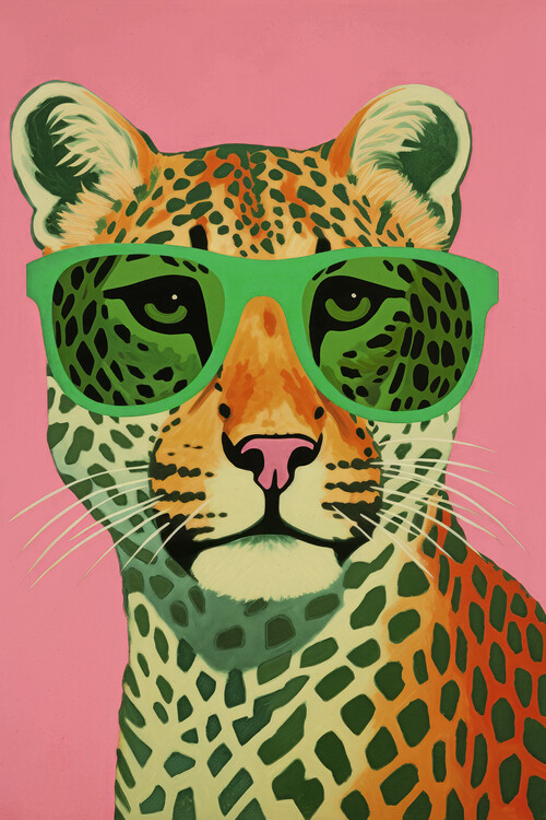 Canvas Print Leo With Glasses