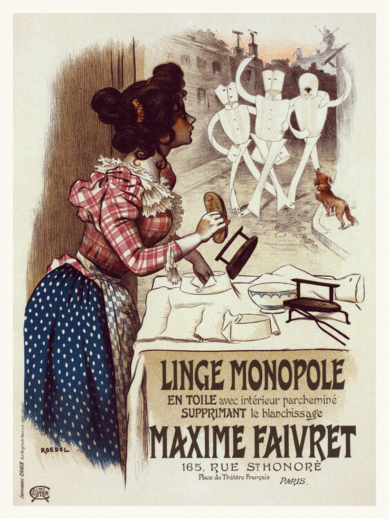 Плакат Linge Monopole (Retro Paris) - Auguste Roedel