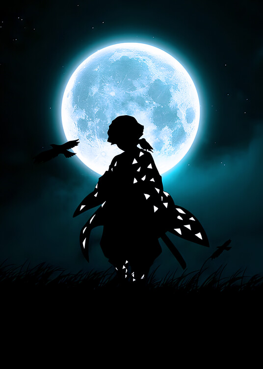 Poster anime fantasy zenitsu agatsuma