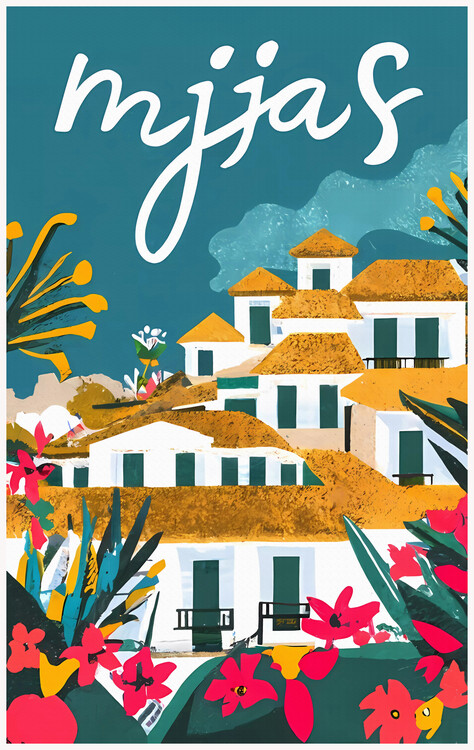 Plakat MIJAS - Málaga /Spain:  Charming Atmosphere