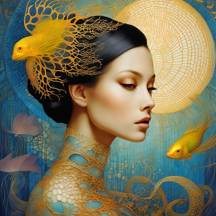 Плакат Phantasmagoric fashion portrait