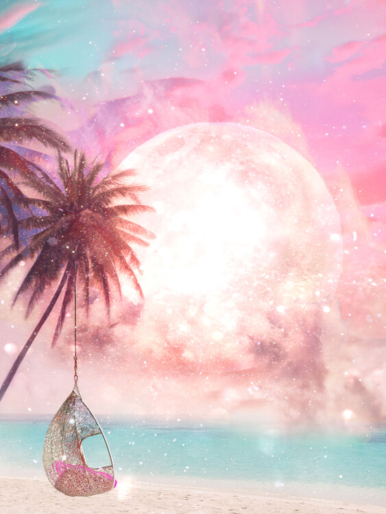 Poster Pink Moon Rising