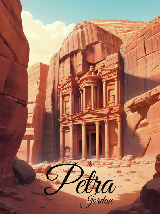 Plakát Petra Jordan Travel Print