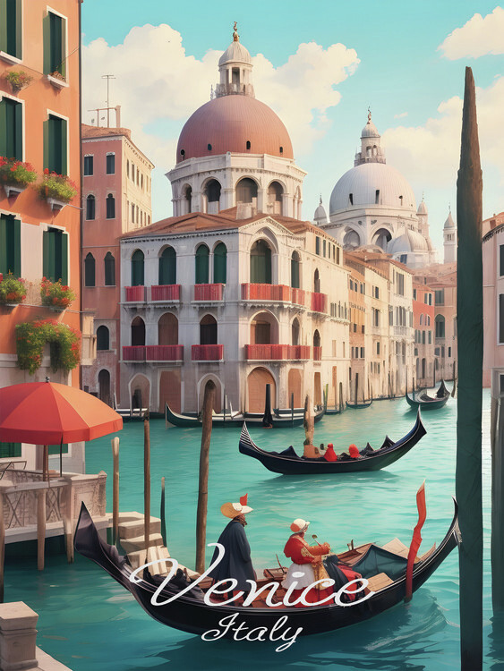 Poster Venice Italy Travel Print