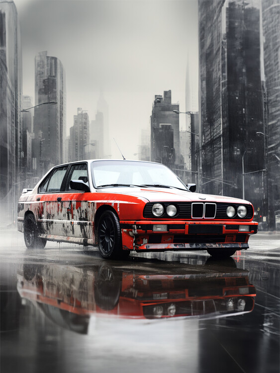 Poster BMW M3 Graffiti Style