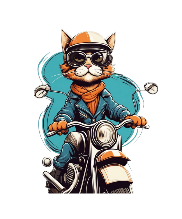 Poster Rider Cat