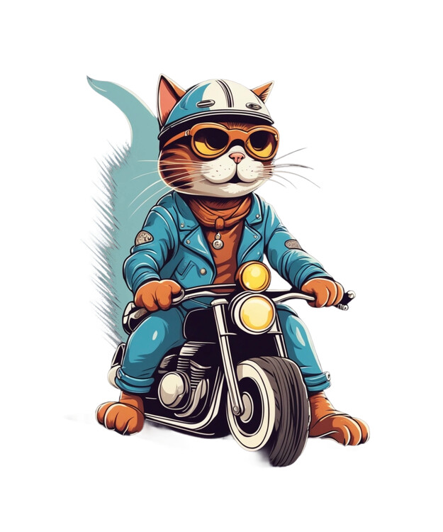 Poster Rider Cat