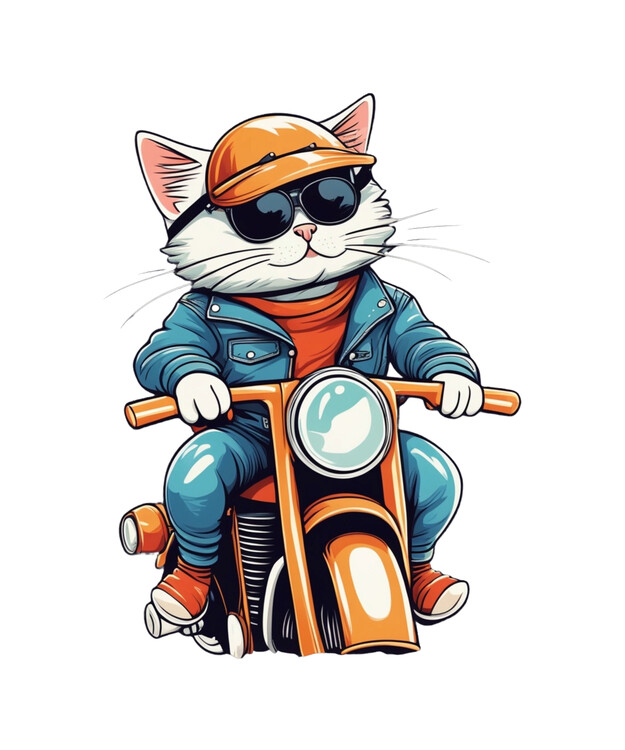 Poster Rider Cat