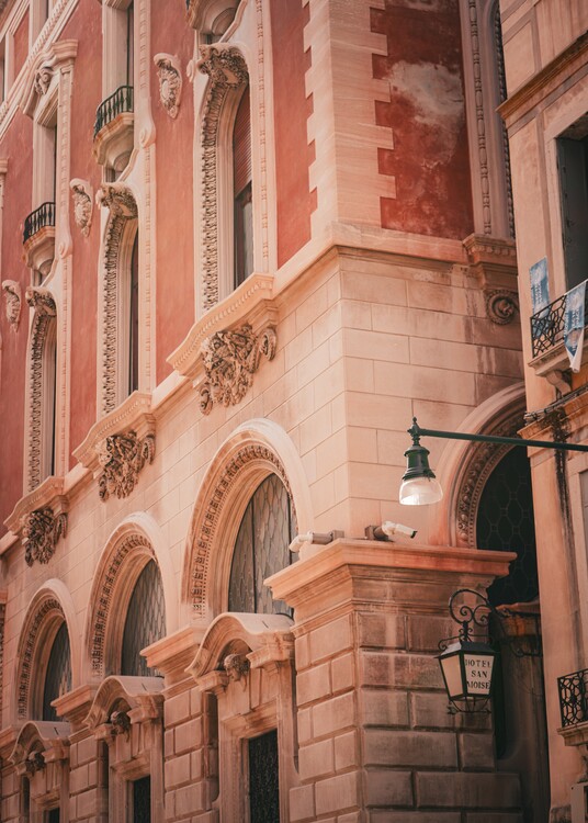 Poster Italy venice corner street building