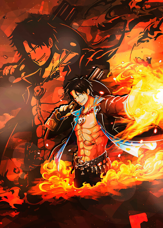 Плакат one piece