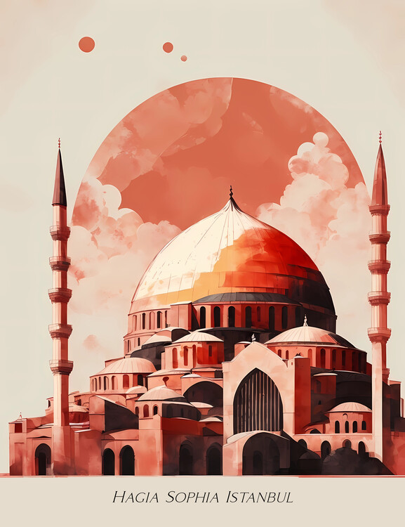 Poster Mystical Wonders of Hagia Sophia Istanbul