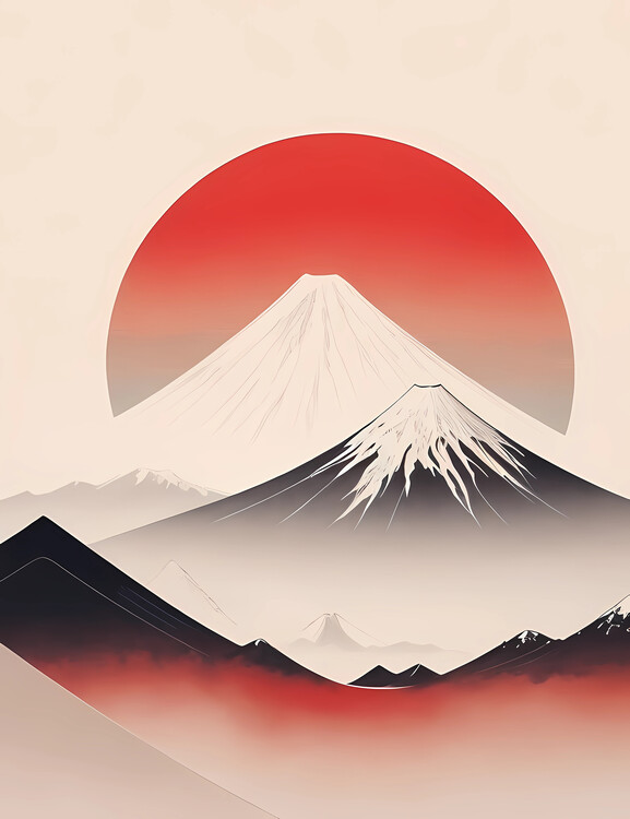 Poster Hiroaki Takahashi-Mount Fuji