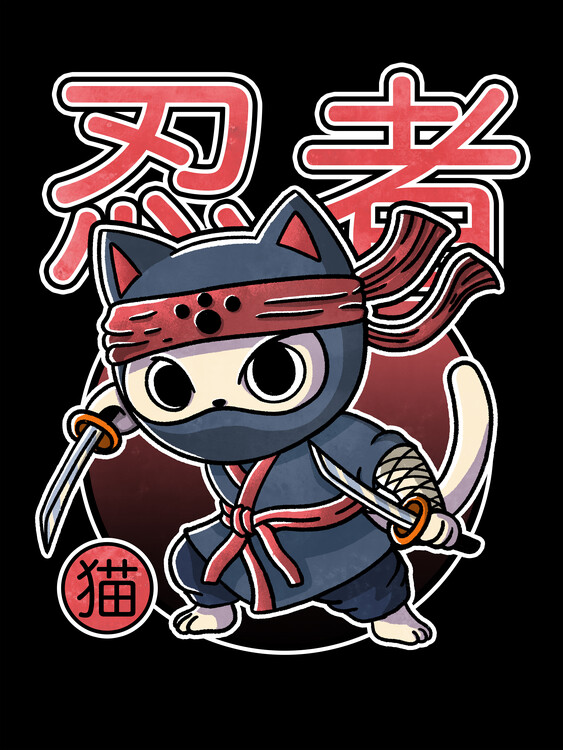 Плакат Ninja Neko