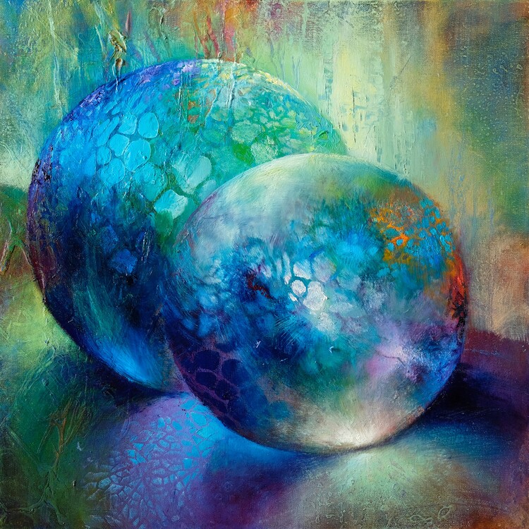 Poster Glassballs - light and shadow