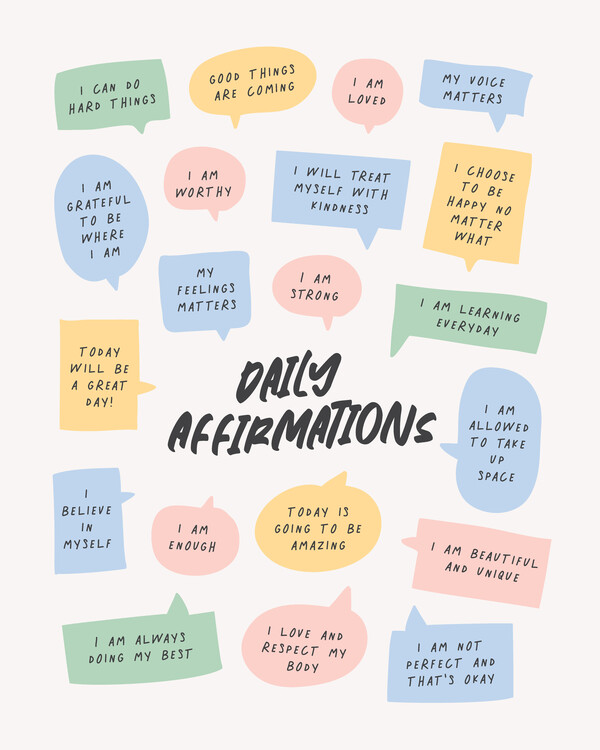 Poster Daily Affirmations