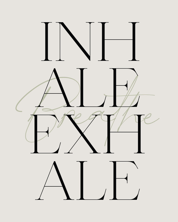 Poster Inhale Exhale
