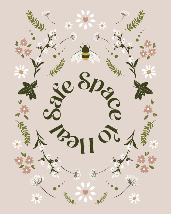Poster Safe Space To Heal