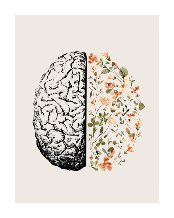 Levně Plakát, Obraz - Brain Bloom, Beth Cai, 30 × 40 cm