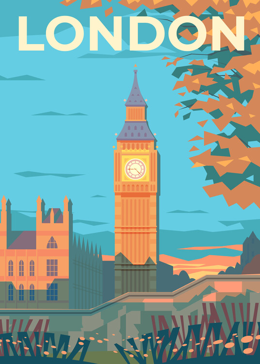 Poster London travel poster