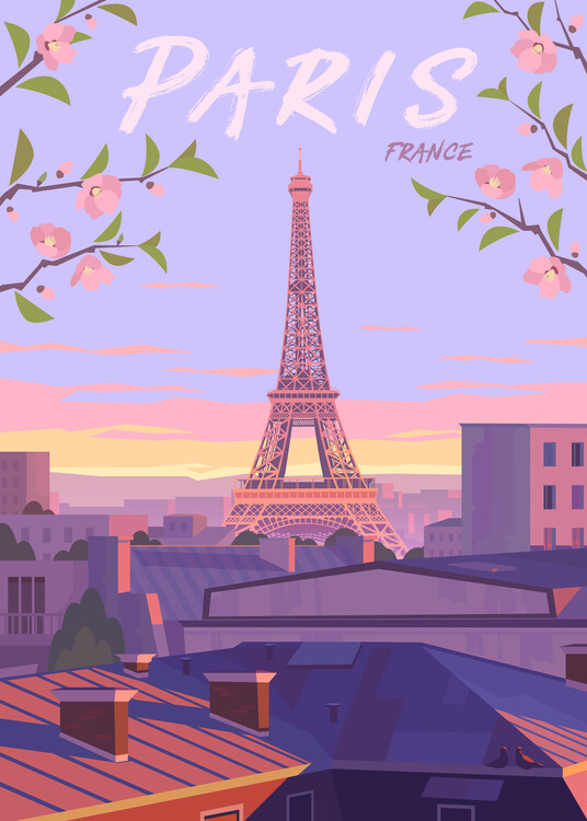 Poster Paris travel poster