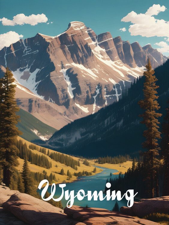 Plakát Wyoming USA