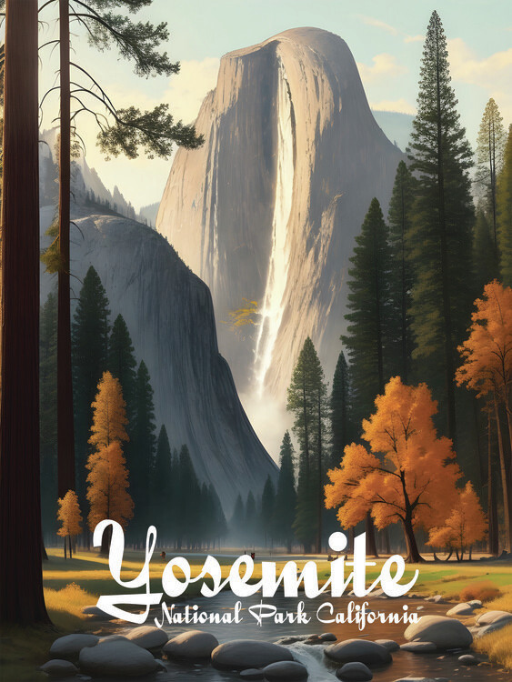 Plakát Yosemite National Park USA