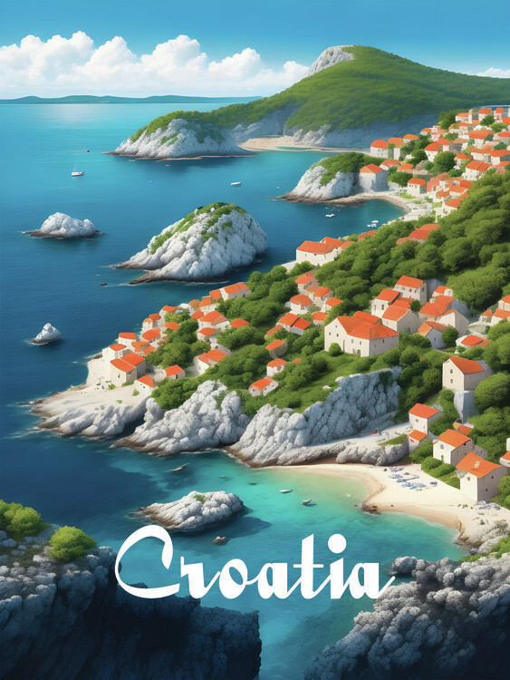 Plakát Croatian Coast