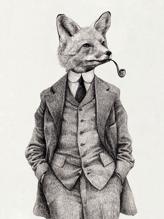 Poster The Fox b/w