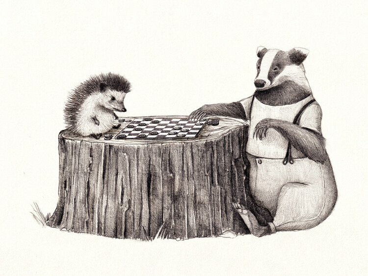 Poster Playtime b/w