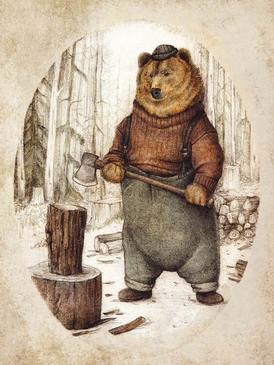 Canvas Print Preparing for Winter