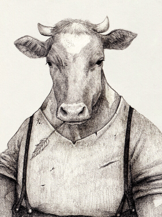 Плакат Farmer b/w