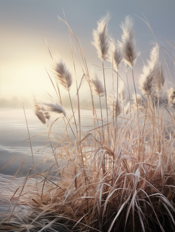 Poster Pampas grass dune