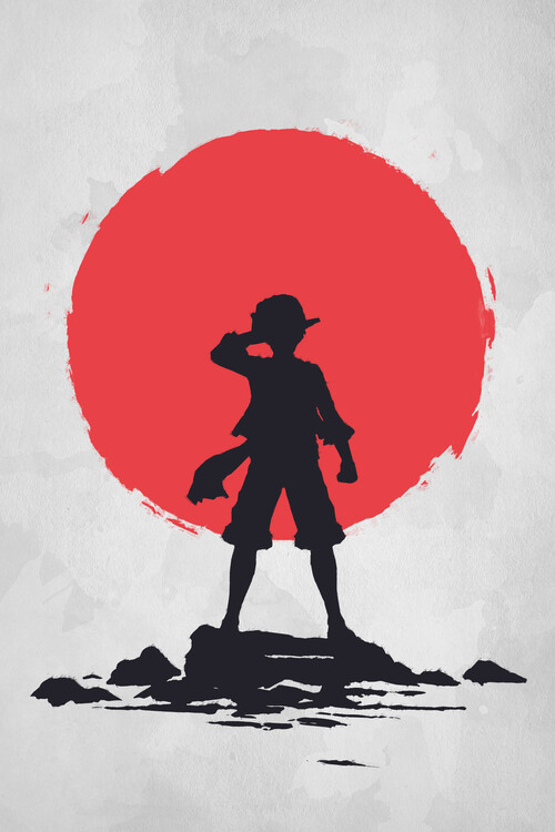 Poster Red sun Pirate