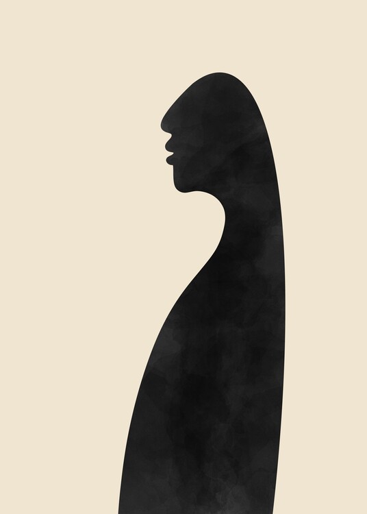 Plakat Man siluette Modern Minimalistic Scandinavian Art