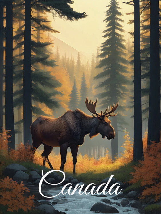 Plakát Canada Moose