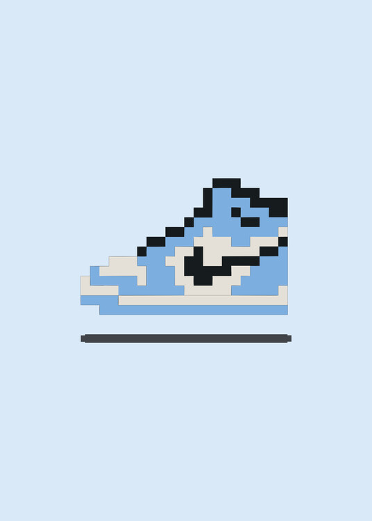 Αφίσα pxl sneakers blue