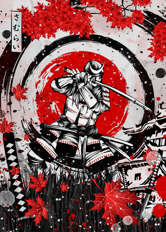 Poster Japanese Samurai