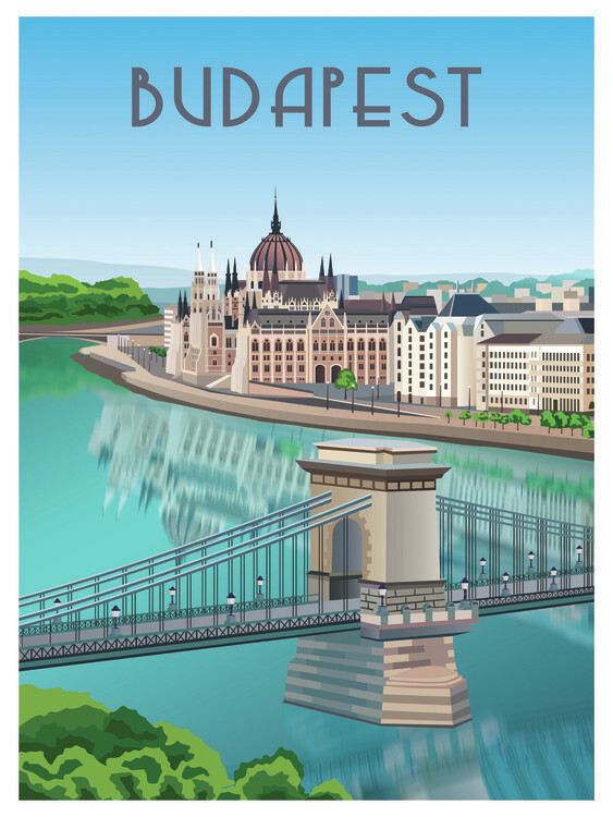 Plakát Budapest Hungary