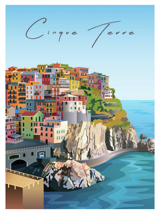 Poster Cinque Terre Italy