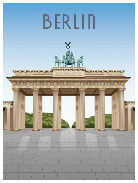 Plakát Brandenburg Gate Berlin Germany