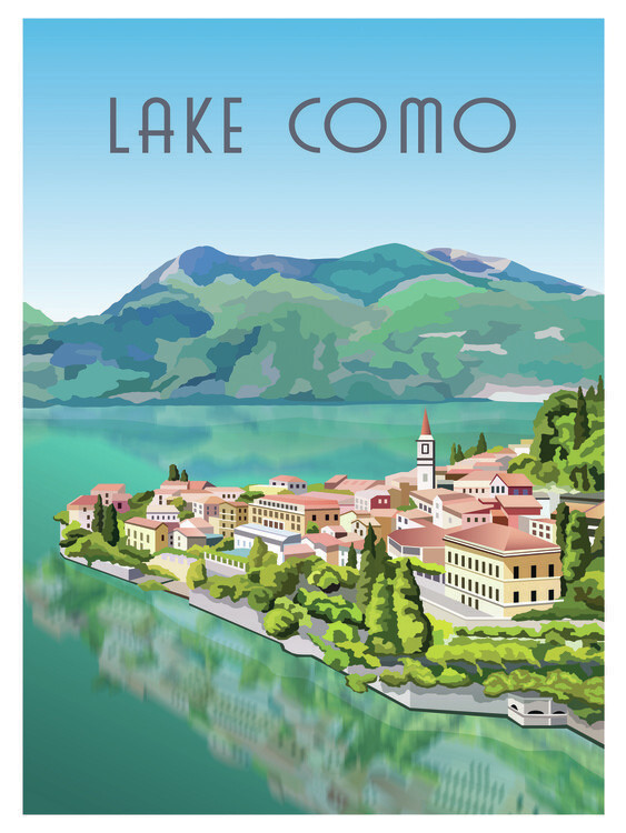 Plakát Lake Como Italy