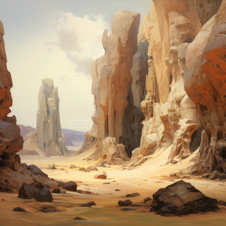Poster Desert Canyon Cliffs