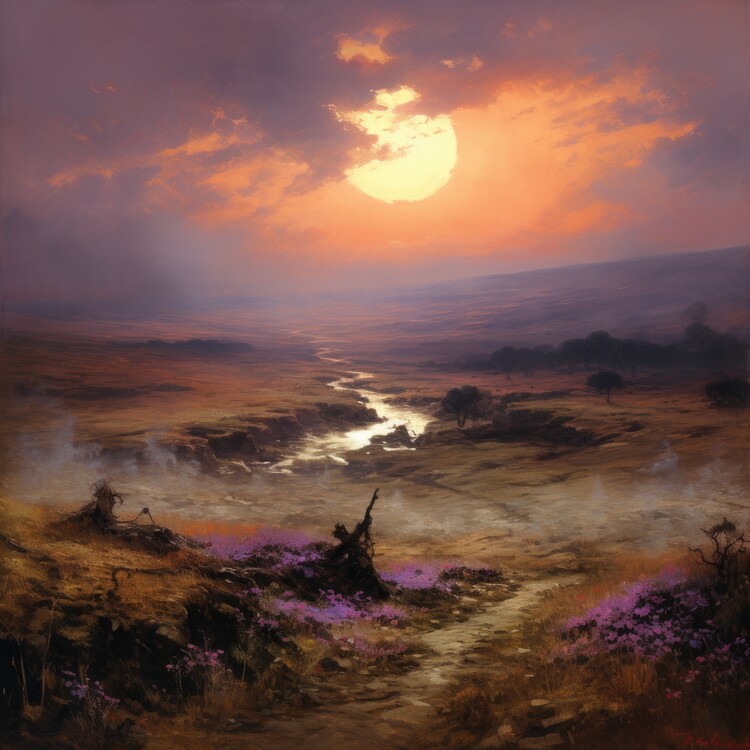 Plakát Lavender Wilds at Sunset