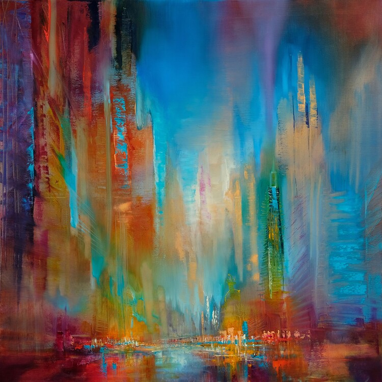 Poster The city - pulsating life
